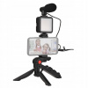 Vlogovacia sada pre smartfón s mini LED video lampou Vlogovacia sada pre smartfón s mini LED video lampou