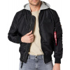 ALPHA INDUSTRIES Bunda MA-1 TT Hood BP Ref. - čierna (106103/03) Veľkosť: S/Regular ALPHA INDUSTRIES Bunda MA-1 TT Hood BP Ref. - čierna (106103/03) Veľkosť: S/Regular