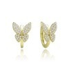 MINET JMAS0273GE00 - MINET Pozlacené stříbrné náušnice motýlci s bílými zirkony MINET JMAS0273GE00 - MINET Pozlacené stříbrné náušnice motýlci s bílými zirkony