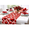 Prestieranie na stôl 50x9m s vzorom srdca + taftová stuha 50 m – Red Passion Prestieranie na stôl 50x9m s vzorom srdca + taftová stuha 50 m – Red Passion