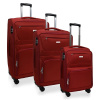 AVANCEA Sada textilných cestovných kufrov GP4725 červená 4W S,M,L AVANCEA Sada textilných cestovných kufrov GP4725 červená 4W S,M,L
