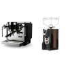 Rocket Espresso Bicocca, black + Eureka Mignon Specialita, WD black, walnut Rocket Espresso Bicocca, black + Eureka Mignon Specialita, WD black, walnut