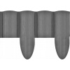 Záhradný obrubník plast 240 cm x 9,5 cm sivý Záhradný obrubník plast 240 cm x 9,5 cm sivý