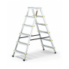 Obojstranný schodíkový rebrík z hliníka, so 6 schodíkmi a nosnosťou 150 kg Obojstranný schodíkový rebrík z hliníka, so 6 schodíkmi a nosnosťou 150 kg