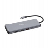 VERBATIM Hub USB-C Pro Multiport 13 Port, 6x USB-A, 2x USB-C, 2x HDMI, DP, RJ45, 3.5mm Jack audio, šedá (32153) VERBATIM Hub USB-C Pro Multiport 13 Port, 6x USB-A, 2x USB-C, 2x HDMI, DP, RJ45, 3.5mm Jack audio, šedá (32153)