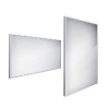 Nimco - Zrkadlo v ráme s LED osvetlením, 140x70 cm, hliník ZP 13008 Nimco - Zrkadlo v ráme s LED osvetlením, 140x70 cm, hliník ZP 13008
