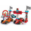 Stavebnica Preteky Formula 1 Grand Prix Abrick Écoiffier s 3 autíčkami a 4 figúrkami od 18 mes Stavebnica Preteky Formula 1 Grand Prix Abrick Écoiffier s 3 autíčkami a 4 figúrkami od 18 mes