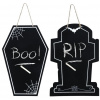 Nahrobné tabule na písanie Halloween 2druhy 40x27cm Nahrobné tabule na písanie Halloween 2druhy 40x27cm