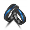 Luxusní snubní prsteny Black Titanium – Modrý oceán Luxusní snubní prsteny Black Titanium – Modrý oceán