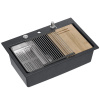 granitový drez MARC 110 WORKSTATION Black Metallic granitový drez MARC 110 WORKSTATION Black Metallic