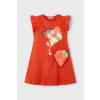 Dievčenské bavlnené šaty Mayoral 3940.6P.Mini.PPYA oranžová 128 Dievčenské bavlnené šaty Mayoral 3940.6P.Mini.PPYA oranžová 128