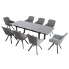 DOPPLER Luxusná záhradná súprava LIVORNO PARIS otočná sivá 8 + 1 DOPPLER Luxusná záhradná súprava LIVORNO PARIS otočná sivá 8 + 1