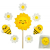 Cukrová dekorácia na tortu – Slniečko a včielky - K-Decor Cukrová dekorácia na tortu – Slniečko a včielky - K-Decor