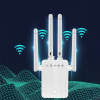 SILNÝ WIFI ZOSILŇOVAČ SIGNÁLU REPEATER 300Mb/s WPS 2.4GHz SILNÉ 4 ANTÉNY SILNÝ WIFI ZOSILŇOVAČ SIGNÁLU REPEATER 300Mb/s WPS 2.4GHz SILNÉ 4 ANTÉNY