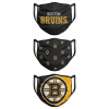 Roušky Boston Bruins NHL FOCO - set 3 kusy Veľkosť: dospělá velikost Roušky Boston Bruins NHL FOCO - set 3 kusy Veľkosť: dospělá velikost