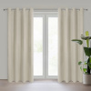 Eurofirany Záves 140x250 cm zamatový béžový na kovové krúžky NITA Eurofirany Záves 140x250 cm zamatový béžový na kovové krúžky NITA