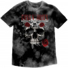 Guns N' Roses Tričko Flower Skull Unisex Dip-Dye on Grey S Guns N' Roses Tričko Flower Skull Unisex Dip-Dye on Grey S