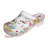 Zdravotné topánky FPU10 Biele s kvietkami / Gucci Zdravotné topánky FPU10 Biele s kvietkami / Gucci
