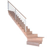 StarWood Schody Lindos Pro bukové ľavé 80cm uzavreté dizajn. nerez. zábradlie StarWood Schody Lindos Pro bukové ľavé 80cm uzavreté dizajn. nerez. zábradlie