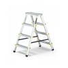 Obojstranný schodíkový rebrík z hliníka, so 4 schodíkmi a nosnosťou 150 kg Obojstranný schodíkový rebrík z hliníka, so 4 schodíkmi a nosnosťou 150 kg