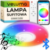 Stropné svietidlo Veluma LED panel okrúhle viacfarebné 40 W s diaľkovým ovládaním Stropné svietidlo Veluma LED panel okrúhle viacfarebné 40 W s diaľkovým ovládaním