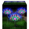 Solárna lampa, čierna, 110 cm, 2 ks. (2x Púpava solárna záhradná lampa 120 LED XXL DRIVEN IN GARDEN LED RGB) Solárna lampa, čierna, 110 cm, 2 ks. (2x Púpava solárna záhradná lampa 120 LED XXL DRIVEN IN GARDEN LED RGB)