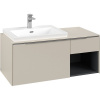 VILLEROY & BOCH Subway 3.0 závesná skrinka pod umývadlo (umývadlo vľavo), 2 zásuvky + regálový prvok, s LED osvetlením, 1001 x 516 x 422,5 mm, Cashmere Grey, C572L0VN VILLEROY & BOCH Subway 3.0 závesná skrinka pod umývadlo (umývadlo vľavo), 2 zásuvky + regálový prvok, s LED osvetlením, 1001 x 516 x 422,5 mm, Cashmere Grey, C572L0VN