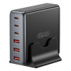 ESSAGER® DK-3C3A-85W - 85-wattová USB rýchlonabíjačka na stôl – 6 porty (3x Type-C + 23x USB-A) pre Android, Apple a Windows ESSAGER® DK-3C3A-85W - 85-wattová USB rýchlonabíjačka na stôl – 6 porty (3x Type-C + 23x USB-A) pre Android, Apple a Windows