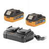 Súprava dve batérie 20V 4Ah Procraft 20/4 Turbo a nabíjačka na dve batérie Súprava dve batérie 20V 4Ah Procraft 20/4 Turbo a nabíjačka na dve batérie