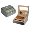 Humidor 81309-10 - Šedá / dřevo + sklo Humidor 81309-10 - Šedá / dřevo + sklo
