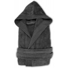 The One | Velour Bathrobe, Župan s kapucňou, sivá anthracite, 2XL/3XL The One | Velour Bathrobe, Župan s kapucňou, sivá anthracite, 2XL/3XL