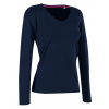 Tričko STEDMAN CLAIRE V-NECK LONG SLEEVE Marina Blue modrá XL Tričko STEDMAN CLAIRE V-NECK LONG SLEEVE Marina Blue modrá XL