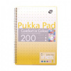 Špirálový zošit, A4, linkovaný, 100 listov, PUKKA PAD  Špirálový zošit, A4, linkovaný, 100 listov, PUKKA PAD