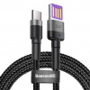 Datový kabel Baseus CATKLF-PG1 Cafule Quick Charging USB Double Sided to USB 40W 1m, šedá/černá Datový kabel Baseus CATKLF-PG1 Cafule Quick Charging USB Double Sided to USB 40W 1m, šedá/černá