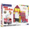 Magna-Tiles Magnetická stavebnica Fire Station 50 dielov Magna-Tiles Magnetická stavebnica Fire Station 50 dielov