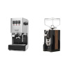 Gaggia Classic E24, stainless steel + Eureka Mignon Specialita, WD black, walnut Gaggia Classic E24, stainless steel + Eureka Mignon Specialita, WD black, walnut