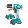 TOTAL-TOOLS TDLI200215 Vrtací šroubovák AKU, 20V Li-ion (2x), 2000mAh TOTAL-TOOLS TDLI200215 Vrtací šroubovák AKU, 20V Li-ion (2x), 2000mAh