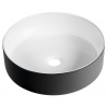 Sapho FIASTRA keramické umyvadlo na desku, Ø 40cm, černá mat Sapho FIASTRA keramické umyvadlo na desku, Ø 40cm, černá mat