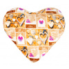 Bellatex Tvarovaný vankúš Srdce Love 42x48 Bellatex Tvarovaný vankúš Srdce Love 42x48