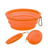 Silikonová cestovní miska pro psy oranžová - 850 ml Silikonová cestovní miska pro psy oranžová - 850 ml