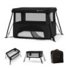 KINDERKRAFT Postieľka cestovná Cami Black KINDERKRAFT Postieľka cestovná Cami Black