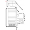 Vnútorný ventilátor DENSO DEA23020 Vnútorný ventilátor DENSO DEA23020