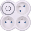 Solight rozbočovač, 3x 10A, biely-sivý, vypínač P106 Solight rozbočovač, 3x 10A, biely-sivý, vypínač P106