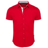 CARISMA košeľa pánska 9102 krátky rukáv slim fit XL Červená CARISMA košeľa pánska 9102 krátky rukáv slim fit XL Červená