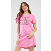 Vienetta Dámska nočná košeľa s krátkym rukávom Flowers Farba: Ružová - svetlo, Veľkosť: S Vienetta Dámska nočná košeľa s krátkym rukávom Flowers Farba: Ružová - svetlo, Veľkosť: S