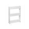 PreHouse Mobilná kúpeľňová skrinka na kolieskach 3 úrovne - biela PreHouse Mobilná kúpeľňová skrinka na kolieskach 3 úrovne - biela