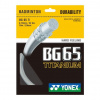 Badmintonový výplet Yonex BG 65 Titanium (10 m) - white (0.70 mm) Badmintonový výplet Yonex BG 65 Titanium (10 m) - white (0.70 mm)