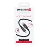 Mäkký silikónový synchronizačný a nabíjací kábel SWISSTEN - USB-A / Lightning - 1,5 m - čierny Mäkký silikónový synchronizačný a nabíjací kábel SWISSTEN - USB-A / Lightning - 1,5 m - čierny