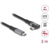 Delock Kabel USB 20 Gbps, pravoúhlý levý / pravý USB PD 3.1 Extended Power Range 240 W 2 m Delock Kabel USB 20 Gbps, pravoúhlý levý / pravý USB PD 3.1 Extended Power Range 240 W 2 m