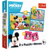 TREFL PUZZLE Puzzle + PAMÄTKY - 2 v 1 (30,48) - Zoznámte sa s postavičkami Disney - Mickey Mouse - Trefl 93344 TREFL PUZZLE Puzzle + PAMÄTKY - 2 v 1 (30,48) - Zoznámte sa s postavičkami Disney - Mickey Mouse - Trefl 93344